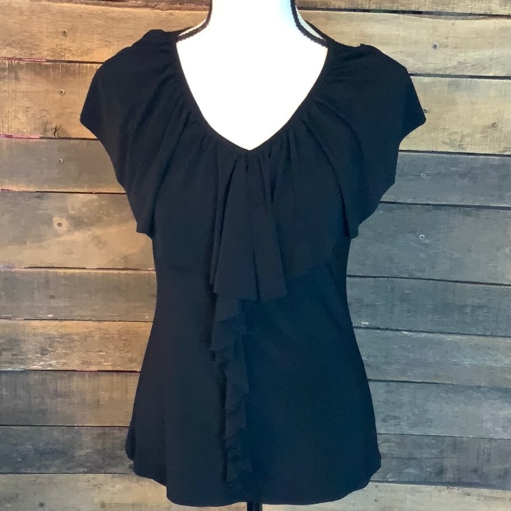 Carol Little Sleeveless Black Blouse